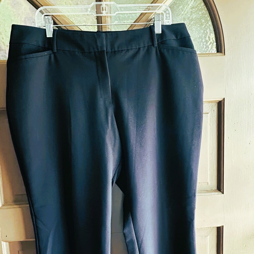 Worthington Curvy Fit Perfect Trouser Dress Pants Navy Size 16P